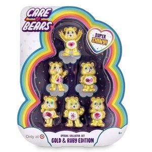 Care Bears Gold and Ruby Edition Special Collector Set 6 Bears
